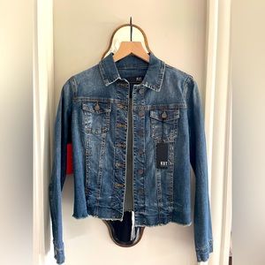 NWT KUT Arielle Raw Hem Jacket